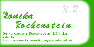 monika rockenstein business card